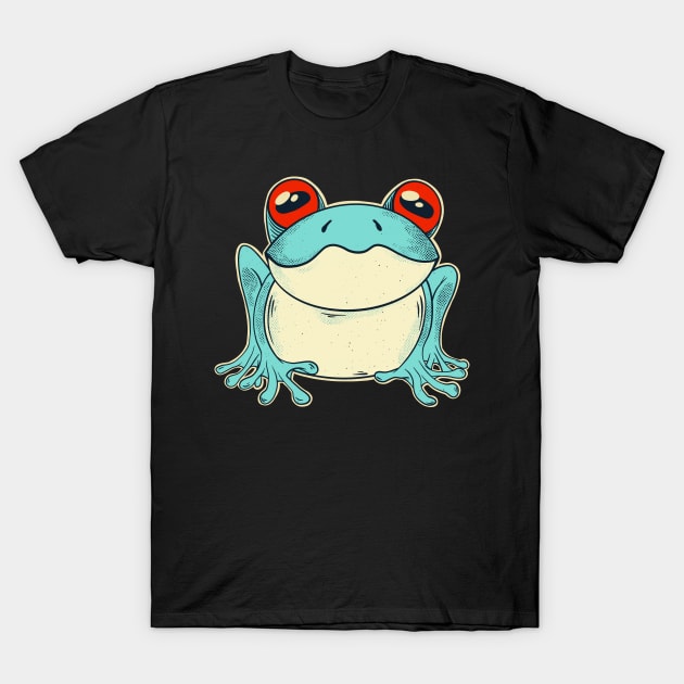 Frog Cottagecore Aesthetic Animal Lover T-Shirt by Foxxy Merch